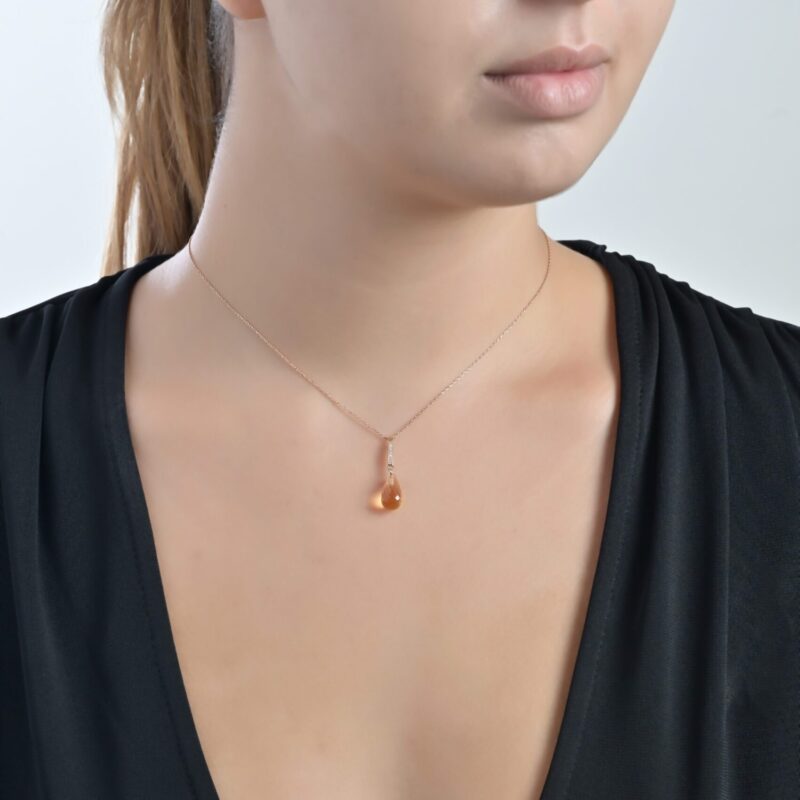 Daily Dazzle Diamond Necklace with Precious Color - Image 2