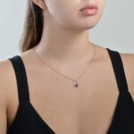 Daily Dazzle Diamond Necklace with Ruby - Image 2