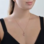 Daily Dazzle Diamond Necklace with Ruby - Image 2