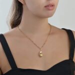 Bullet Men Grenade Gold Necklace - Image 2