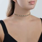Daily Dazzle Diamond Choker with Precious Stones - Image 2