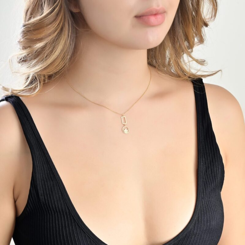 Emblem Gold Necklace - Image 2