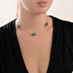 Boule Necklace with Blue Sapphire - Image 2