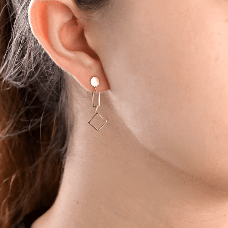 Daily Dazzle Gold Earrings - Image 2