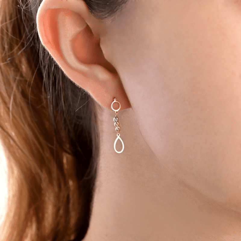 Daily Dazzle Gold Earrings - Image 2