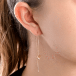 Daily Dazzle Summer Heart Gold Earrings - Image 2