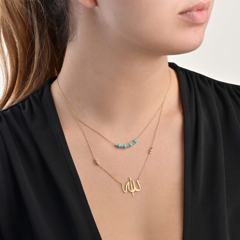 Religious Gold Necklace Allah - Image 2