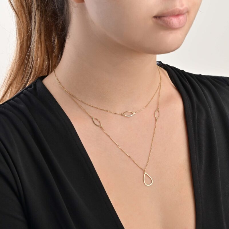 Drops Gold Necklace - Image 2
