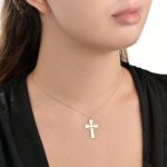 Religious Cross Gold Necklace - Image 2