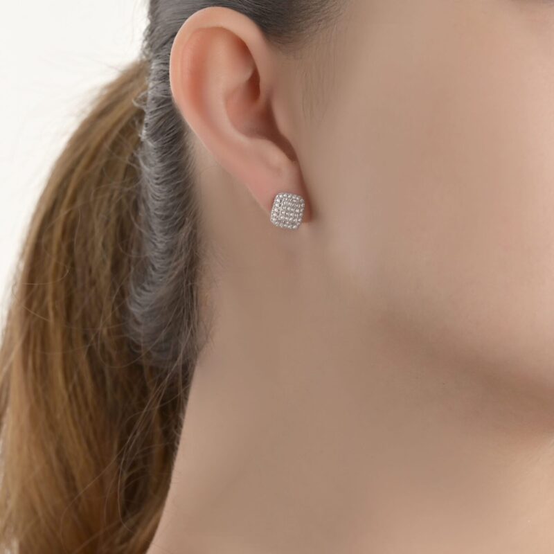 Classic Diamond Earrings - Image 2