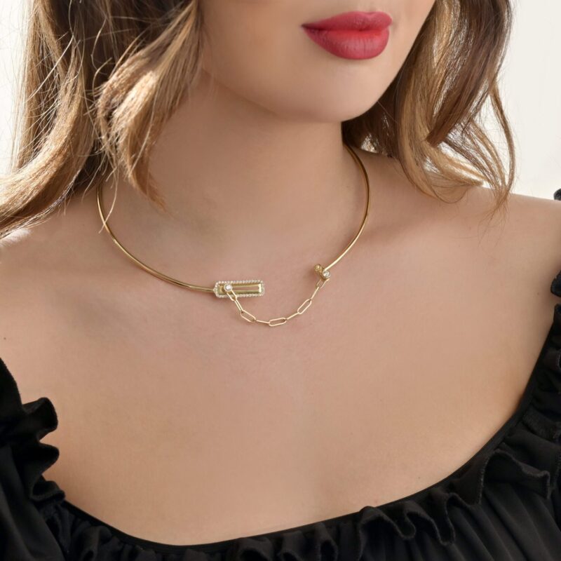 Love Lock Diamond Choker - Image 2