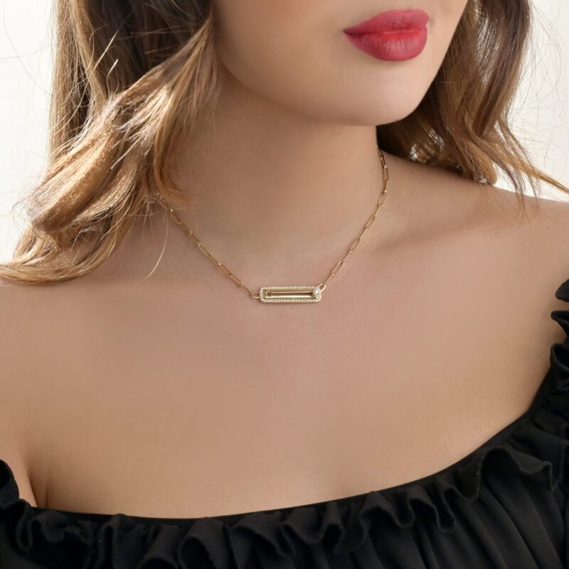 Love Lock Diamond Necklace - Image 2