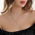 Love Lock Diamond Necklace with Pink Sapphire - Image 2