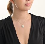 Zodiac Diamond Necklace Leo with Enamel - Image 2
