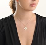 Zodiac Diamond Necklace Pisces with Enamel - Image 2