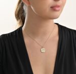 Zodiac Diamond Necklace Libra with Enamel - Image 2