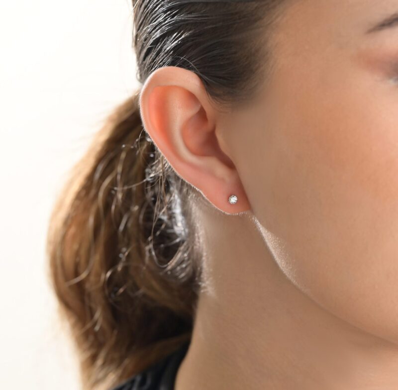 Classic Diamond Earrings - Image 2