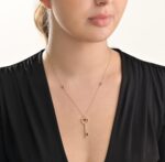 Daily Dazzle Diamond Love Key Necklace - Image 2