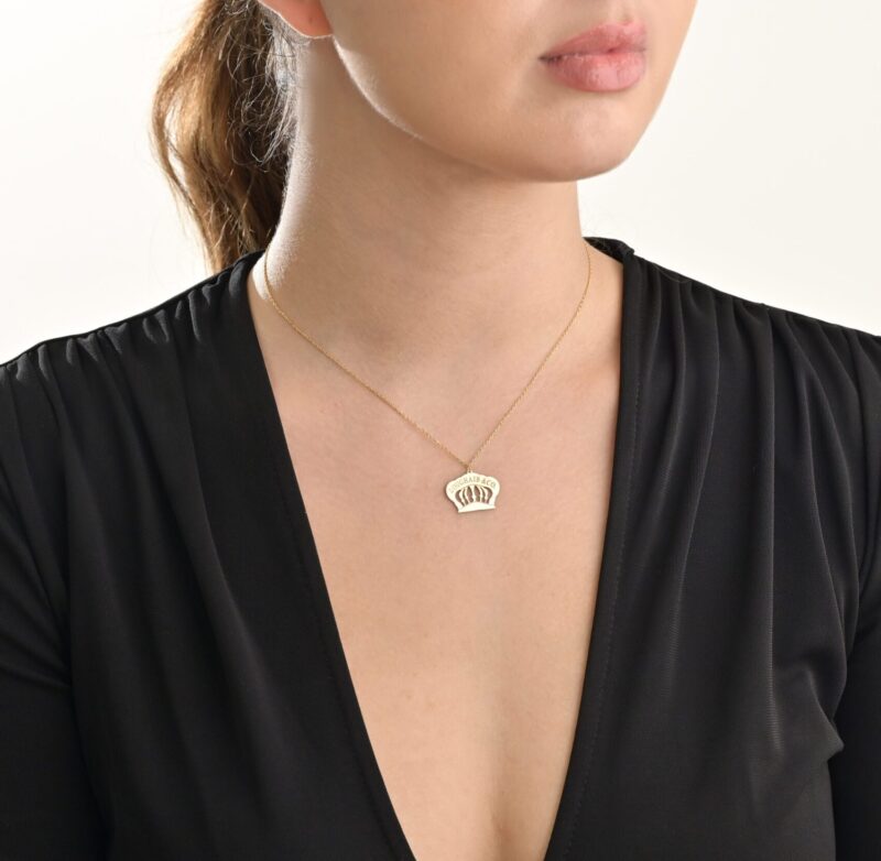 Crown Gold Necklace - Image 2