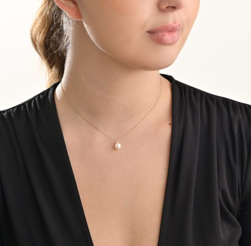 Daily Dazzle Diamond Necklace with Pearls - Image 2