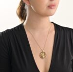 Zodiac Diamond Necklace Pisces with Citrine and Precious Stone - Image 2