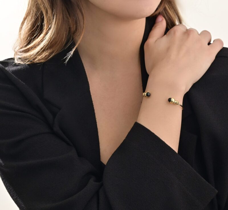 Daily Dazzle Gold Bracelet with Colored Beads - Image 2