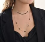 Daily Dazzle Gold Necklace with Colored Stones - Image 2