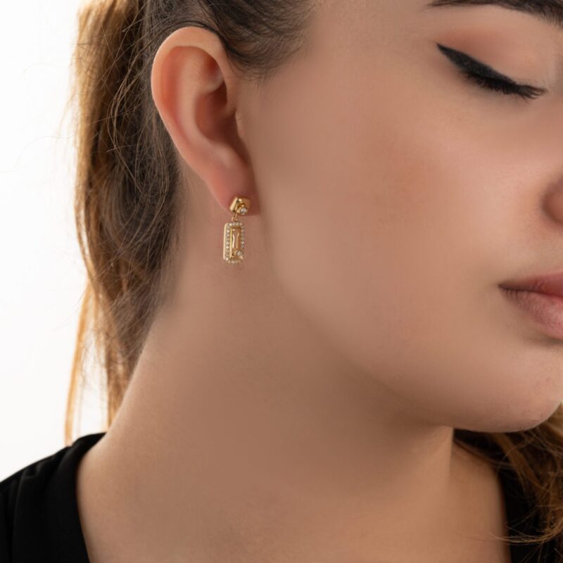 Love Lock Diamond Earring - Image 2