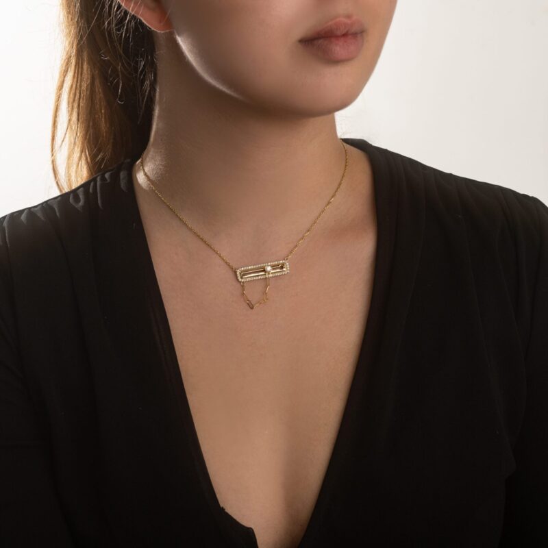 Love Lock Diamond Necklace - Image 2