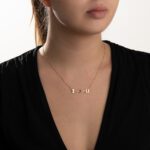 Love Lock Diamond Necklace with Ruby - Image 2