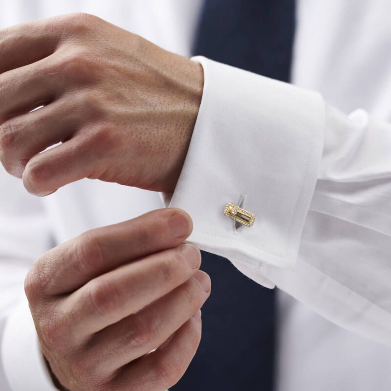 Love Lock Diamond Cufflink - Image 2
