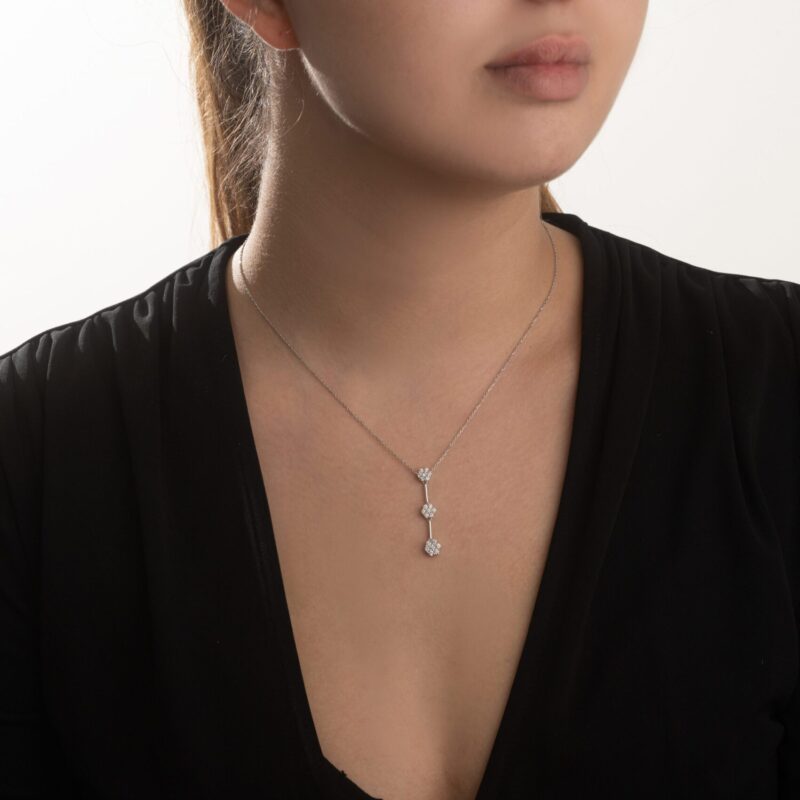 Bridal  Diamond Necklace - Image 2