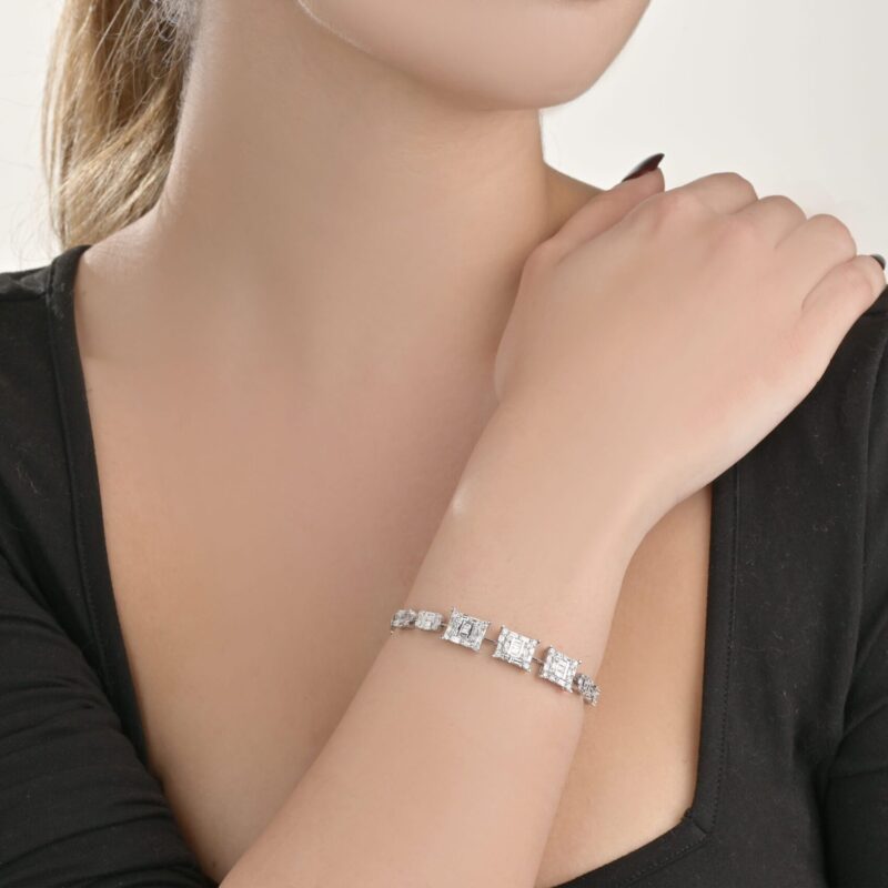 Classic Bracelet White Diamond - Image 2