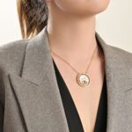 Oummi Diamond Necklace with Enamel - Image 2