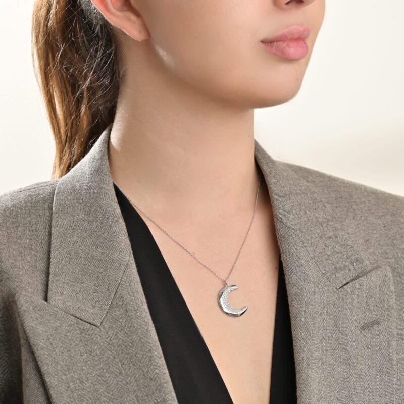 Moon Diamond Necklace - Image 2