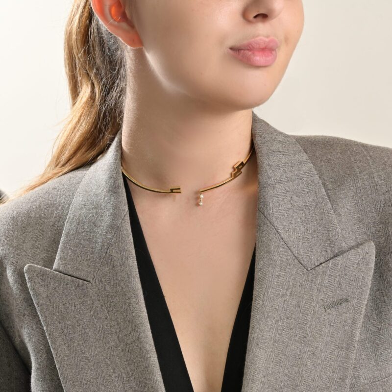 Oummi Diamond Choker - Image 2