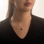 Daily Dazzle Diamond Necklace with Blue Sapphire - Image 2