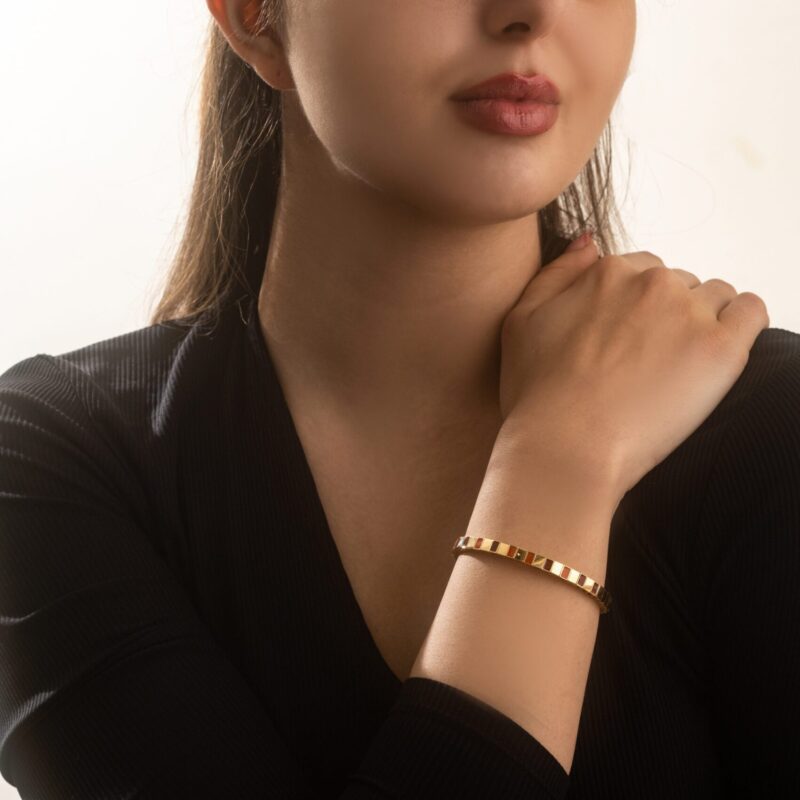 Daily Dazzle Gold Bracelet with Enamel - Image 2