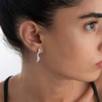 Waves Bridal Collection Diamond Earrings - Image 2