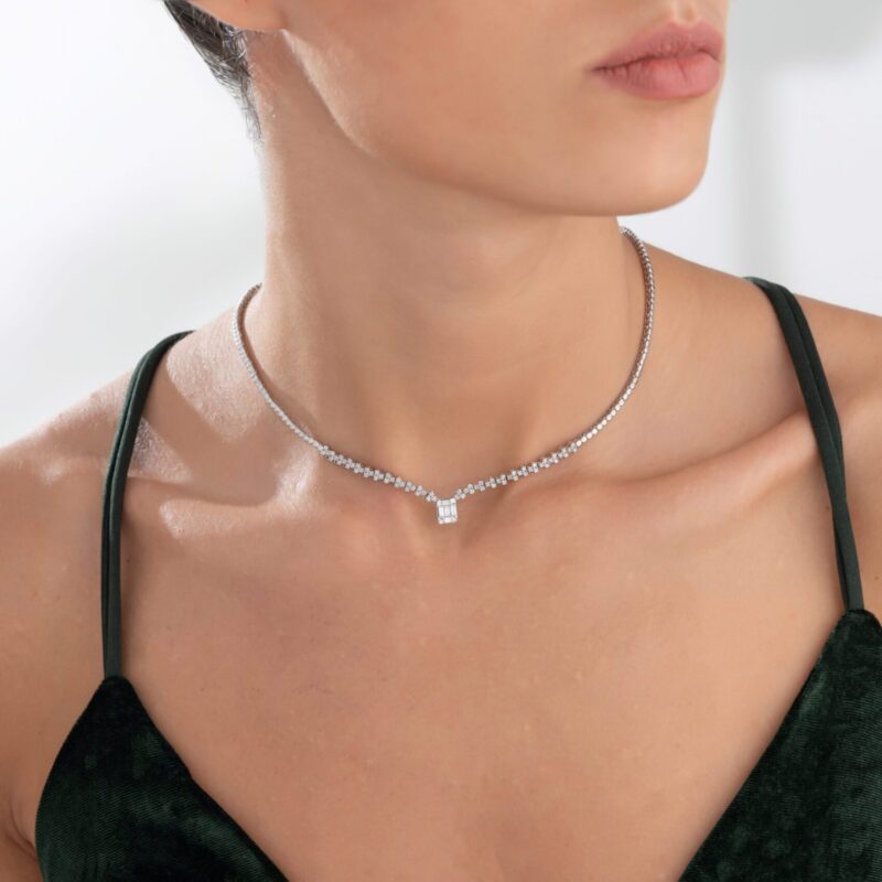 Classic Diamond Necklace - Image 2