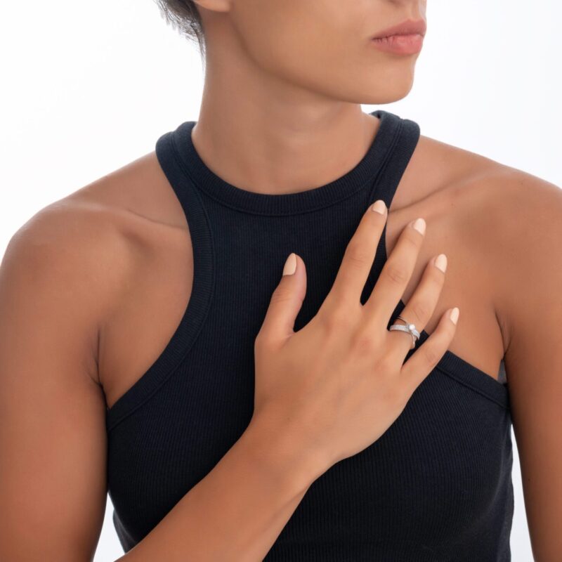 Solitaire Diamond Engagement Ring - Image 2