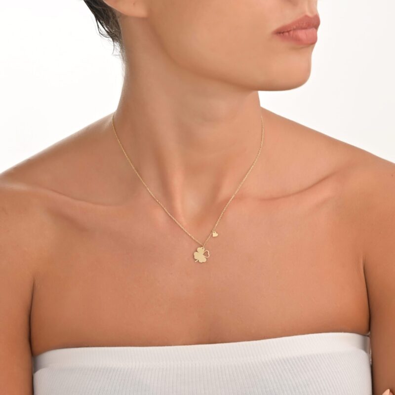 Daily Dazzle Summer Lucky Flower Gold Necklace - Image 2