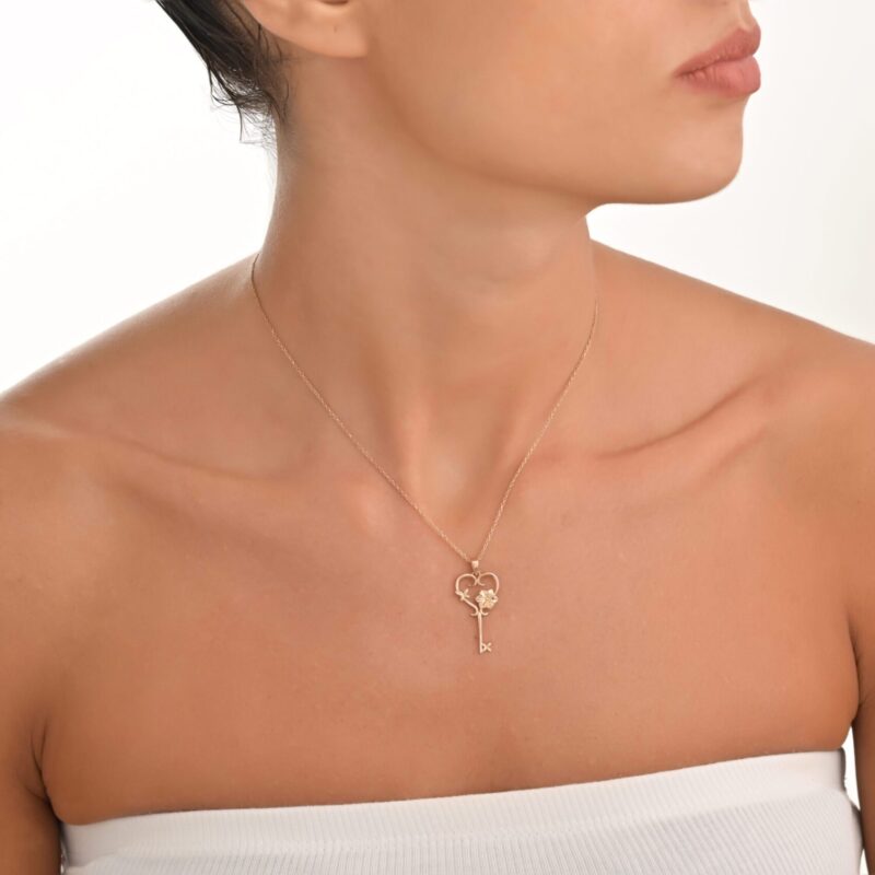 Daily Dazzle Summer Heart Gold Necklace - Image 2