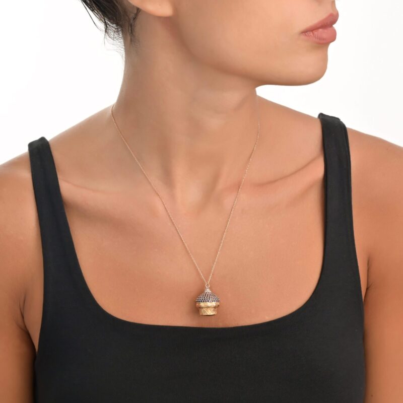 Candy Summer Cupcake Diamond Necklace - Image 2