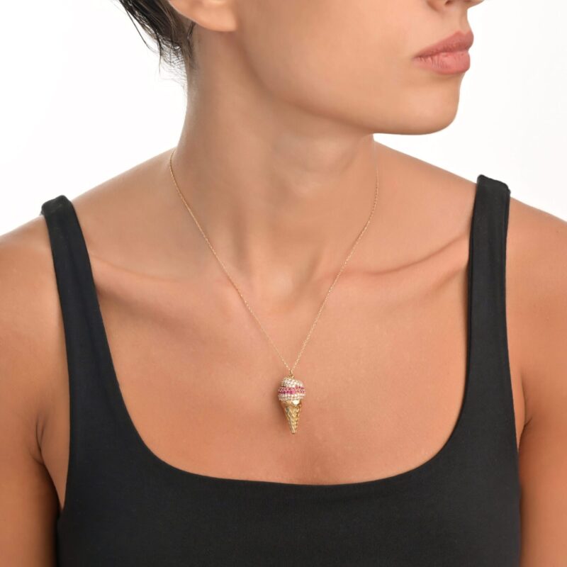 Candy Ice-cream Diamond Necklace - Image 2