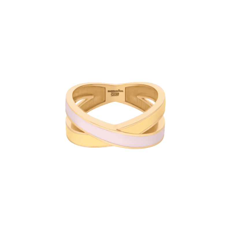 Daily Dazzle Summer Gold Ring with Enamel - Image 2