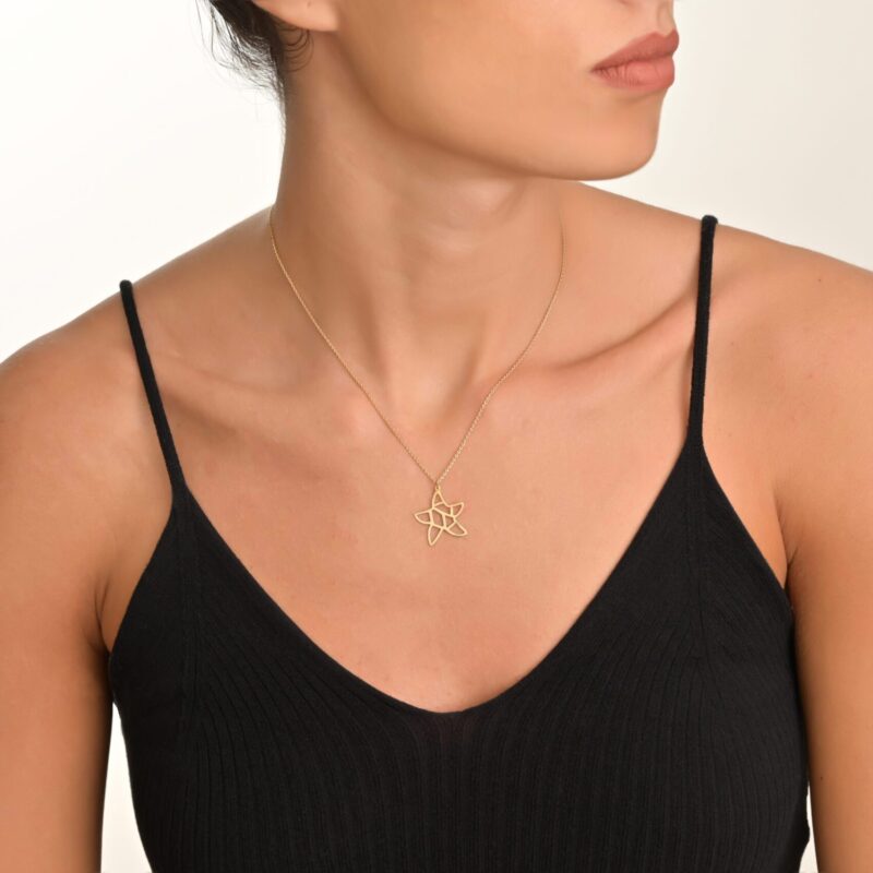 Daily Dazzle Starfish Summer Gold Necklace - Image 2