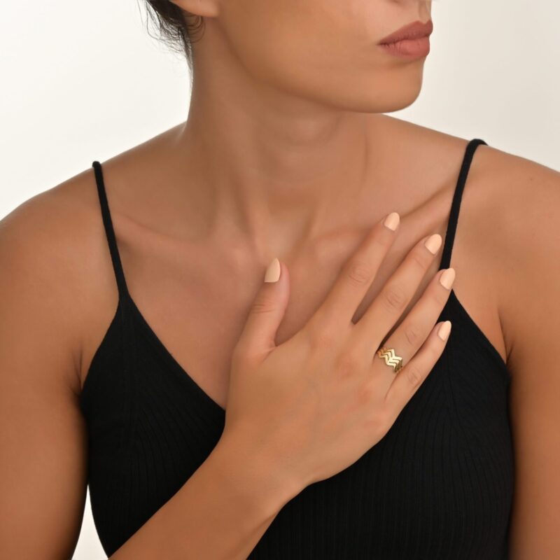 Daily Dazzle Summer Gold Ring - Image 2