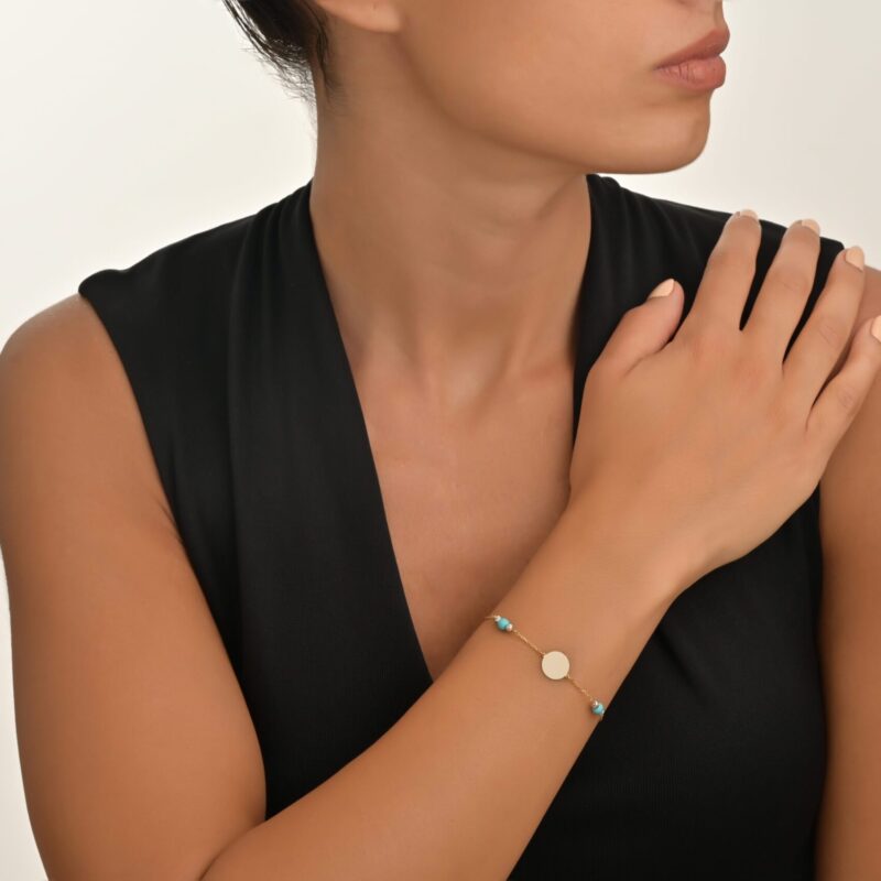 Daily Dazzle Gold Bracelet with Colored Stones - Image 2