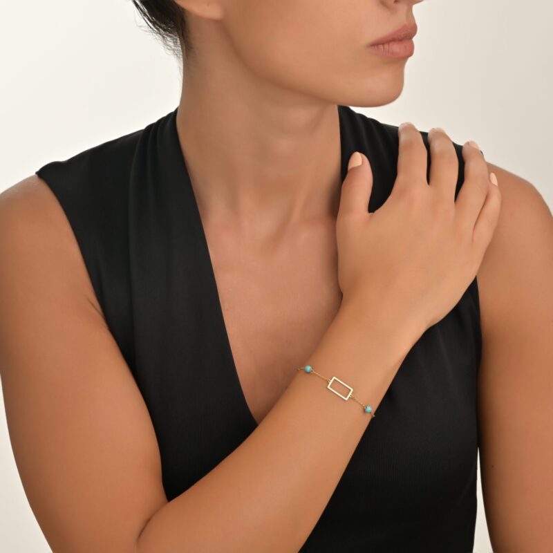 Daily Dazzle Gold Bracelet with Colored Stones - Image 2